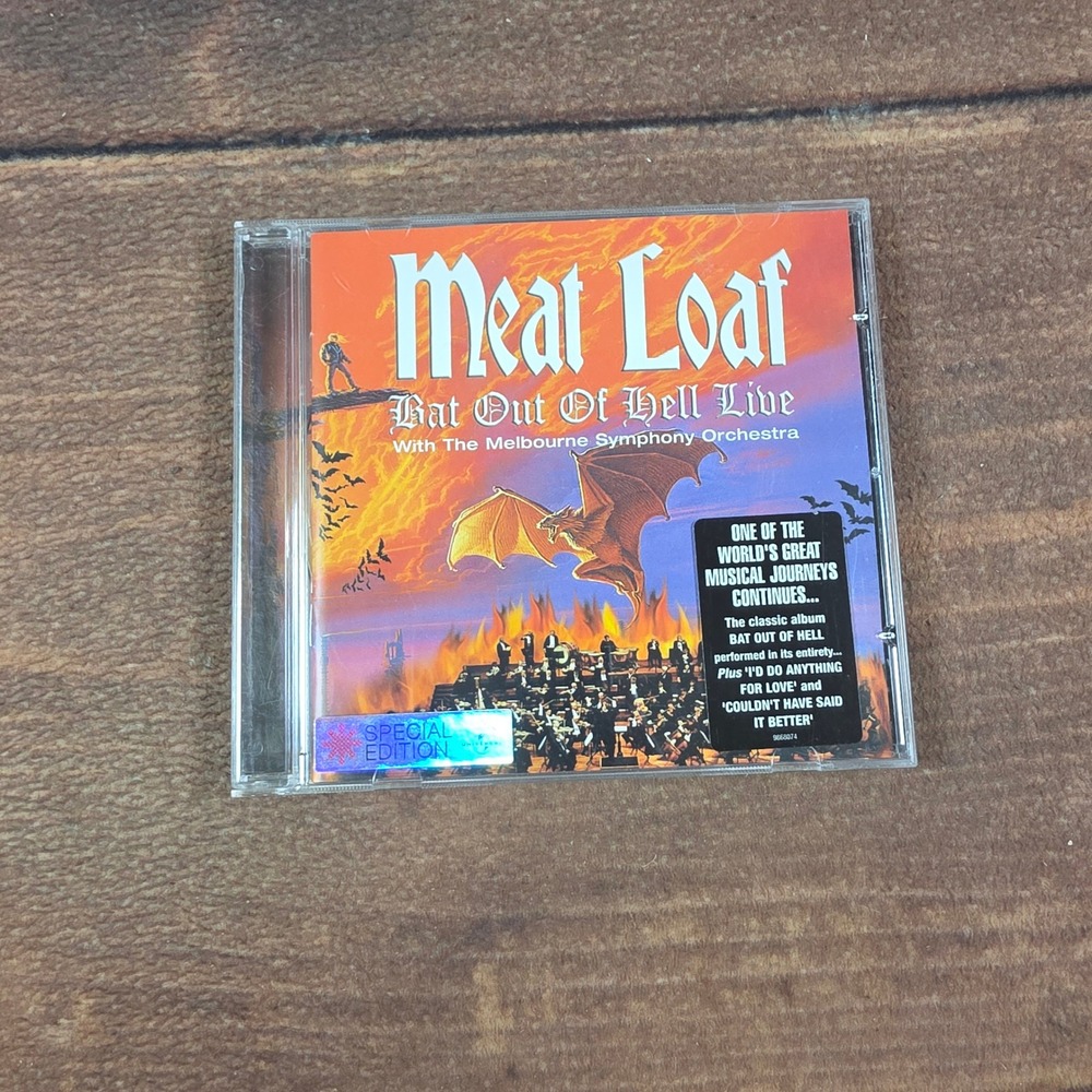Meat Loaf Bat Out Of Hell Live CD One Size Orange Good Special Edition 2004